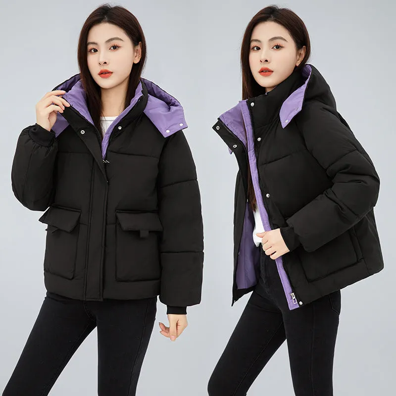 2024 New Korean Version Loose And Thick Warm Cotton-Padded Coat Cotton-Padded Coat - Image 4