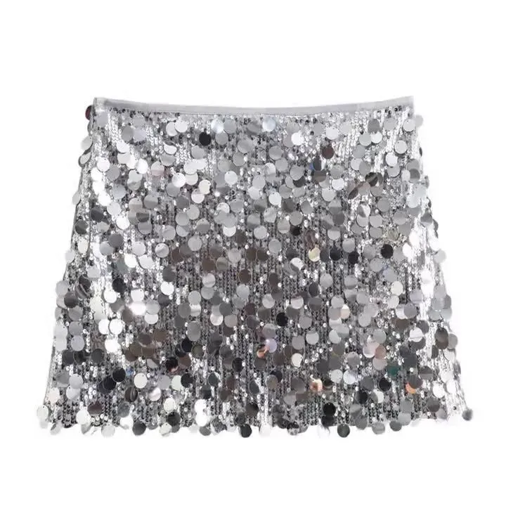 Znbbw 2024 New Sequins Decorative Fashion Miniskirt 3920139 808 - Image 8