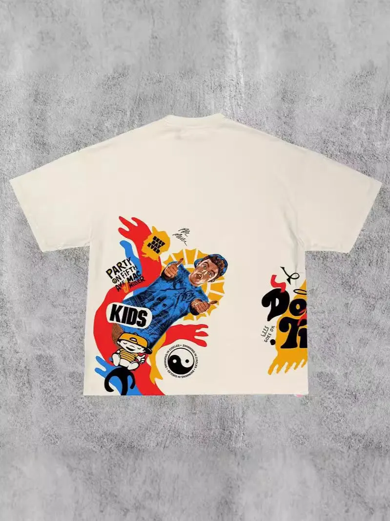 Znbbw Hip Hop T-Shirt Harajuku Cotton T-Shirt Gothic Street Clothing Fashion Punk Casual Cotton Loose T-Shirt - Image 10