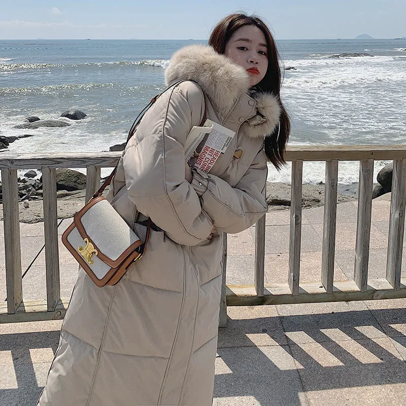 Down Cotton-Padded Clothes Cotton Clothes Women Winter Hot Style Oversize Loose Thickened Coat 2024 New - Image 5