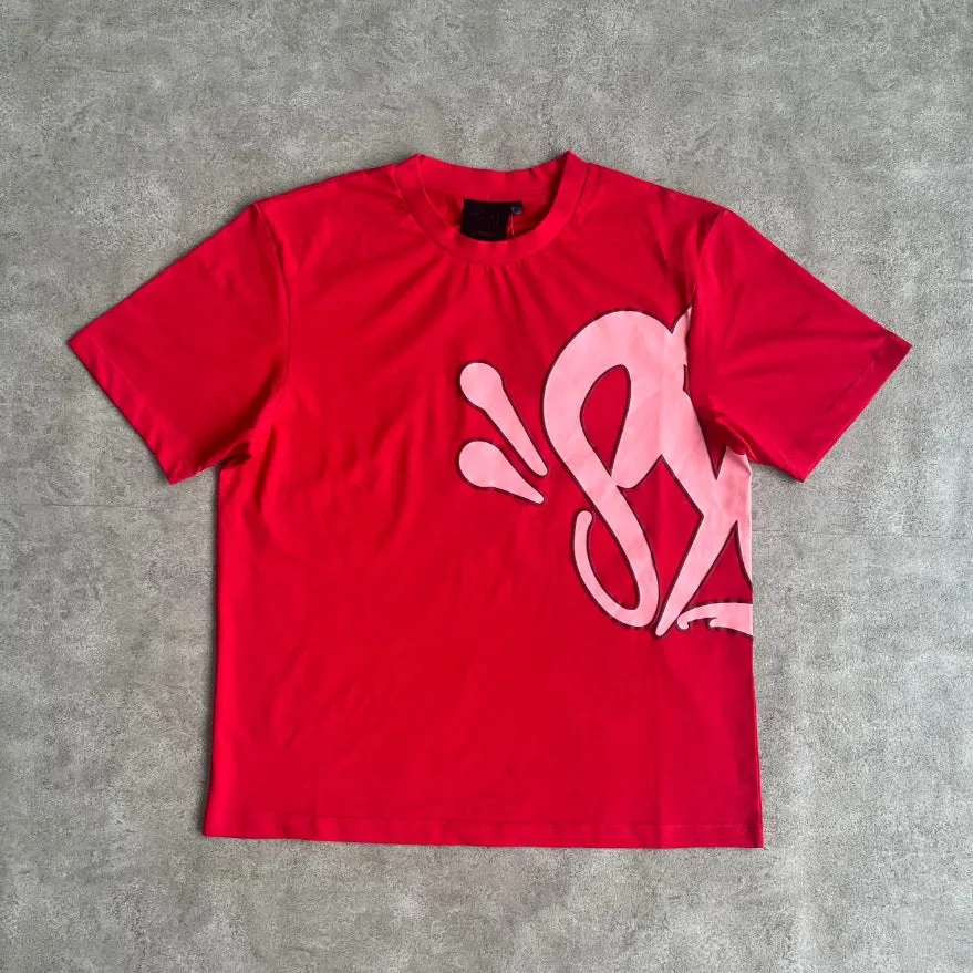 Znbbw Aesthetic High Street Hip-Hop Printed Letter Short-Sleeved T-Shirt Shorts Men's Summer Tide Brand Leisure Sports Suit - Image 2