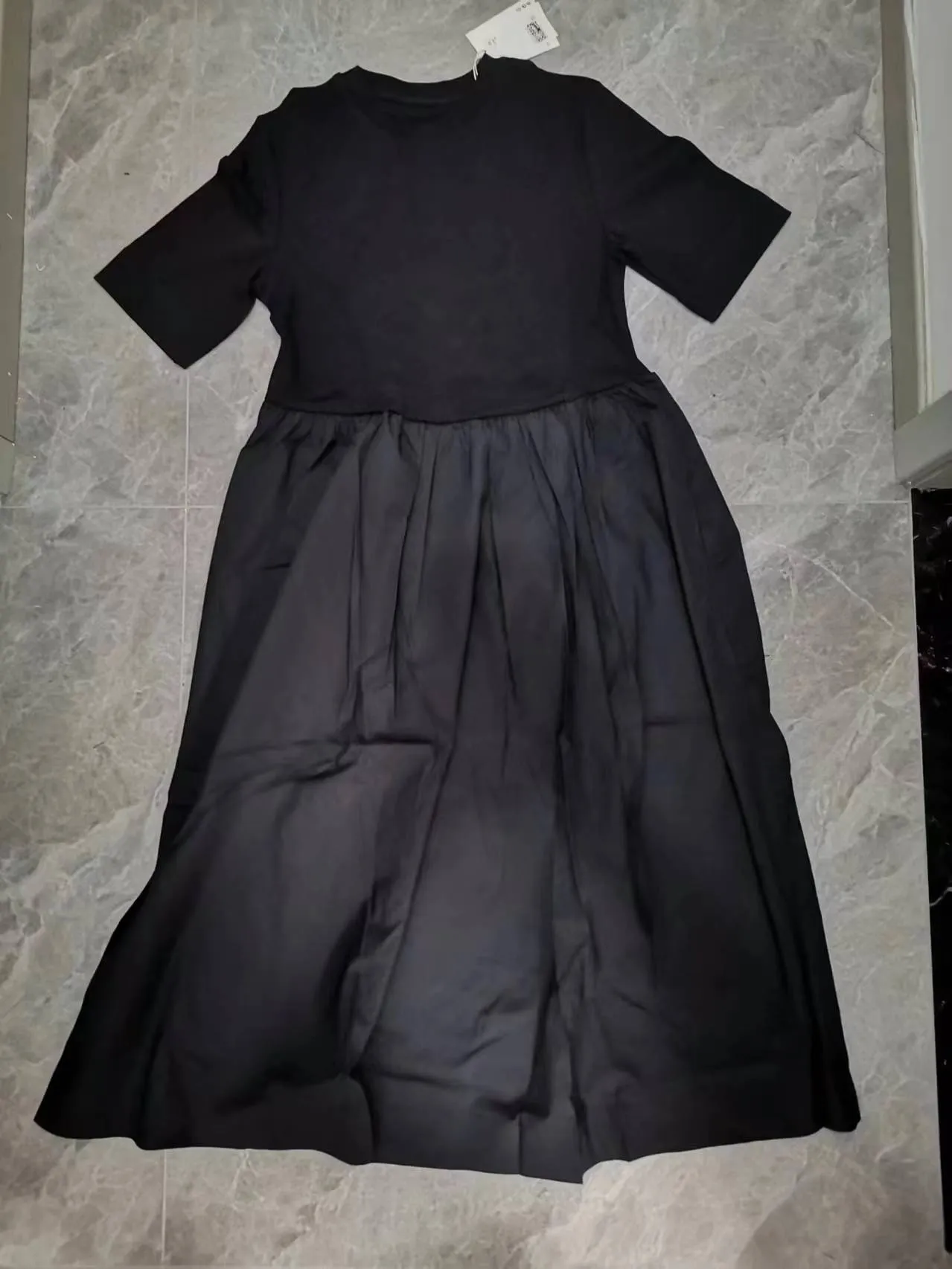 Znbbw Spring Casual Round-Neck Short-Sleeved Dress 1225255004