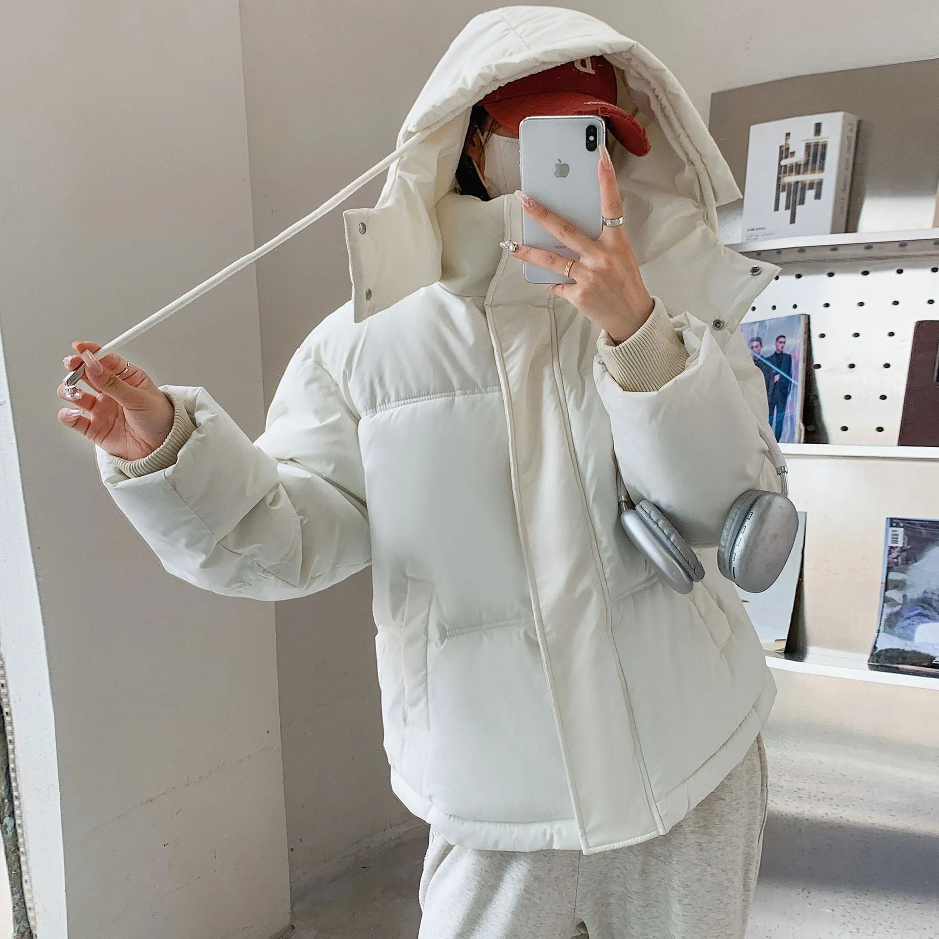 Cotton-Padded Jacket Women 2024 New Style Cotton-Padded Jacket Coat Winter Korean Version Of Loose Bread Clothes Small Cotton-Padded Clothes Thickened - Image 2