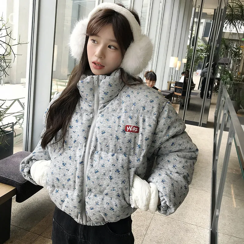 Jacket For Women 2024 New Winter Coat Add Thick Cotton-Padded Jacket Small Retro Short Bread Clothes - Image 5