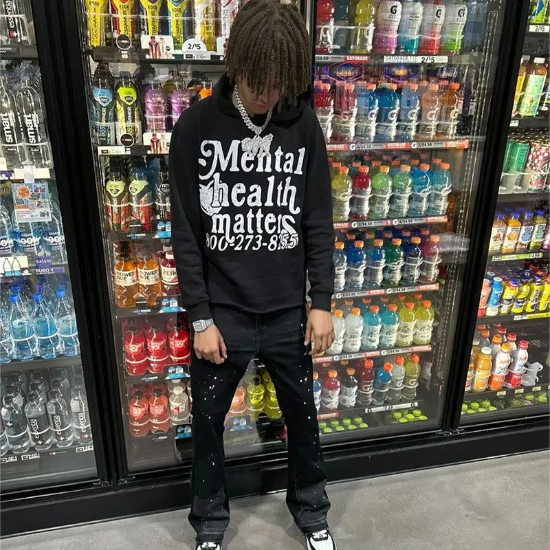 Znbbw And Winter Vintage Street Personality Trend Alphabet Hoodie Printed Men's And Women's Hoodie Hoodie - Image 8