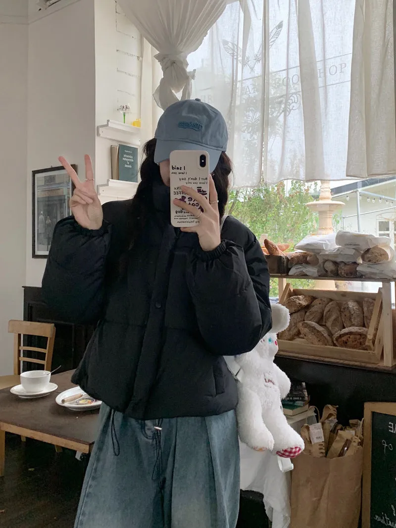 Clothes Women's Short East Gate Korean Version 2024 Winter New Loose Senior Sense Small Add Thick Bread Clothes - Image 8