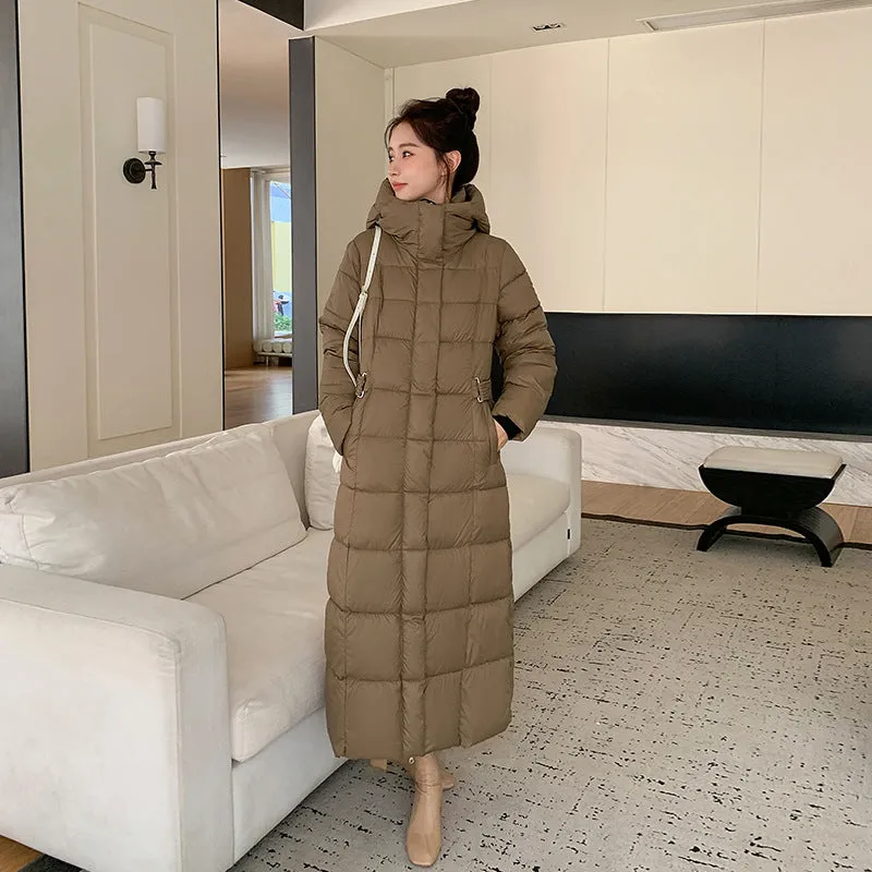 Long Standing Collar Down Cotton Padded Jacket Female 2024 Autumn Winter New Loose Korean Version Show Thin All-Match Coat - Image 7