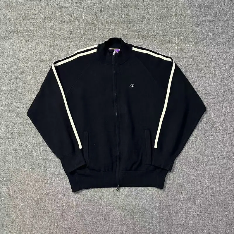 Znbbw Meitao New Alphabet Street Men And Women Loose Zipper Cardigan Flanged Sweater Jacket