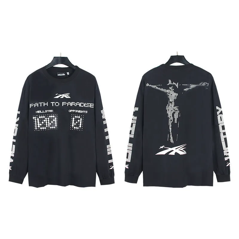 Znbbw Star Long-Sleeved T-Shirt Men's Ins Street Fashion T-Shirt Autumn And Winter Loose Casual Pure Cotton Bottom Shirt - Image 14