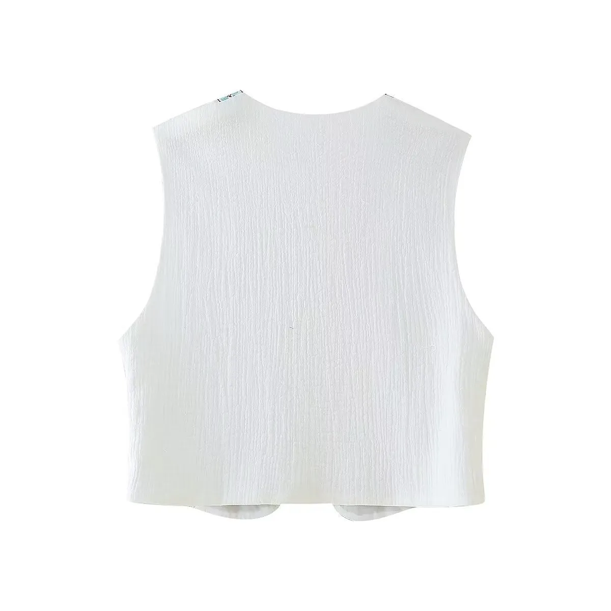 Znbbw New Spring Style Simple, Slim, Embroidered Vest Vest