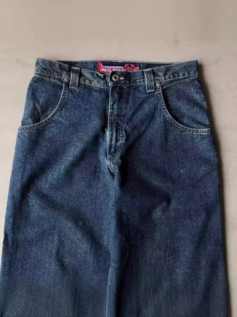 Znbbw Baggy Jeans JNCO Hip-Hop Street Clothing Vintage Harajuku High-Waist Wide-Leg Jeans - Image 7