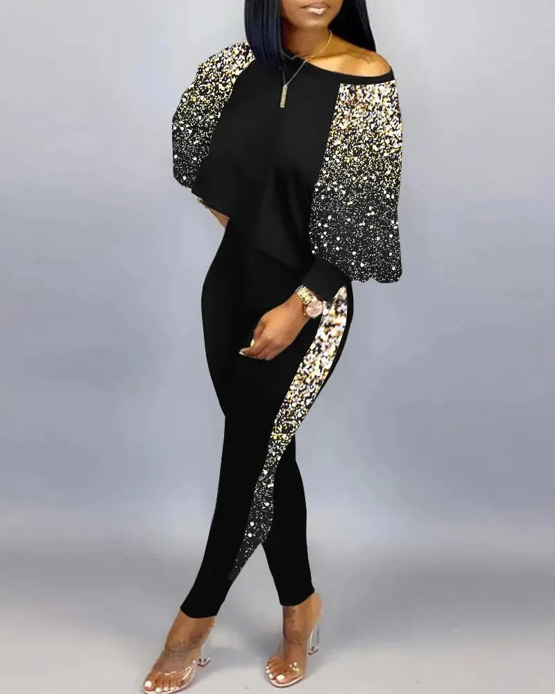 Znbbw Independent Station Popular Style New Fashion Printing 2-Piece Suit Women's Stock - Image 14