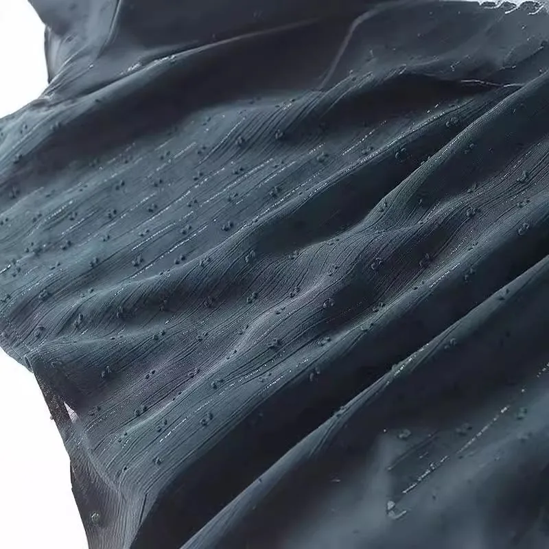 Znbbw 2024 New Ladies' Long-Sleeved Loose Casual Polka-Dot Shirt - Image 3