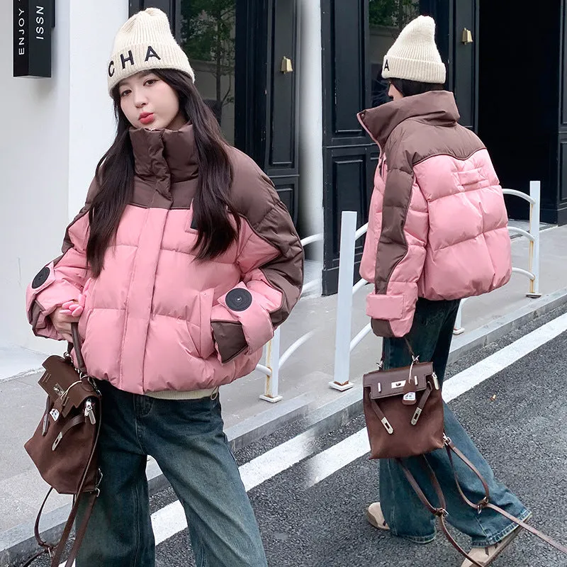New Down Cotton Clothes Women's Winter Short Loose And Thick Padded Clothes Fashion Bread Clothing Fashion Casual Coat - Image 2