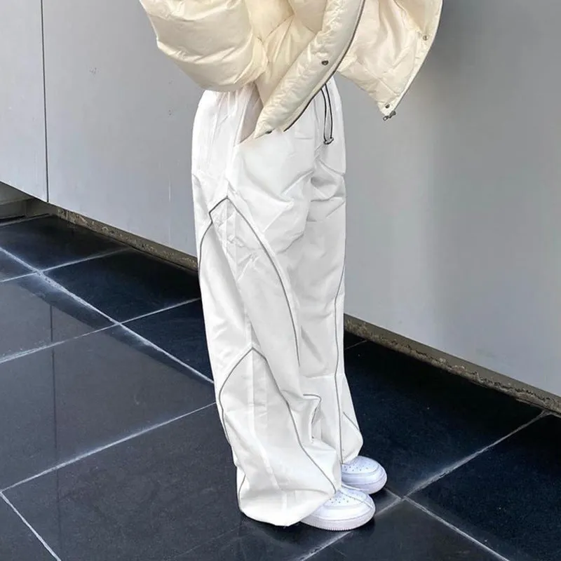 2025 Summer New Style Spice Girls Fashion, Energetic, High-Waisted Elastic Belt, Pull-Rope Sport Pants - Image 4