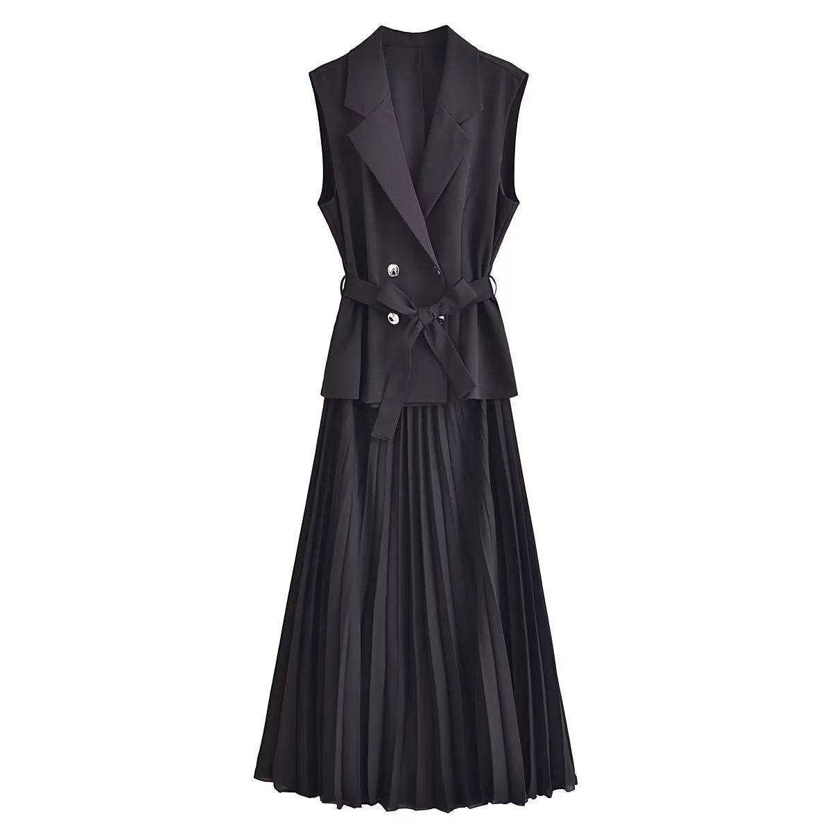 Znbbw New Pleated Vest Dress 3897166