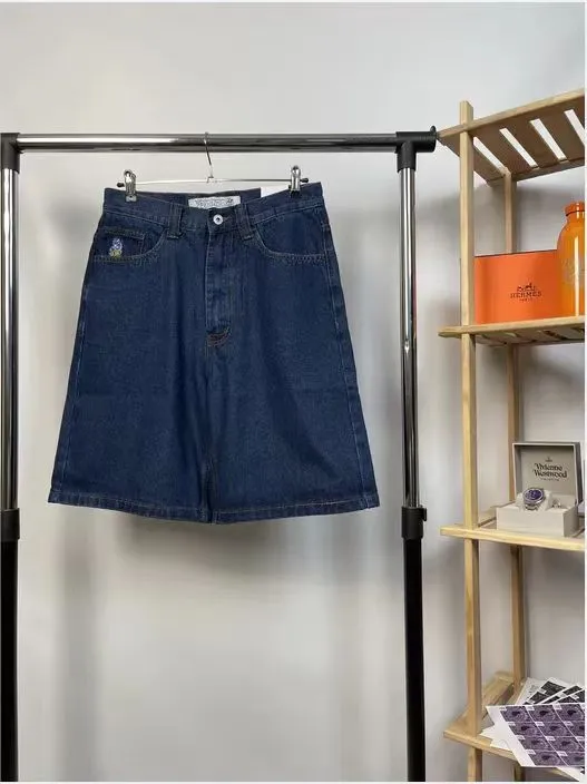 Znbbw Street Y2K Jeans Sports Pants Hip-Hop Cartoon Embroidery Vintage Blue Baggy Jeans Man - Image 2