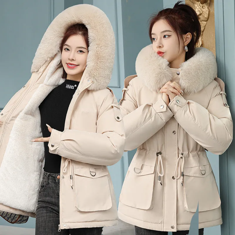 To Overcome The Female Short Korean Version Of Fashion Loose Tooling Down Cotton Clothes Winter Waist Large Size Thick Small Padded Clothes - Image 6