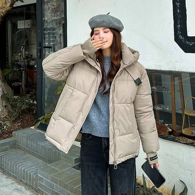 Bread Clothes Short Down Cotton-Padded Jacket Female Small Winter Jacket Cotton-Padded Jacket 2024 New Show Thin - Image 7