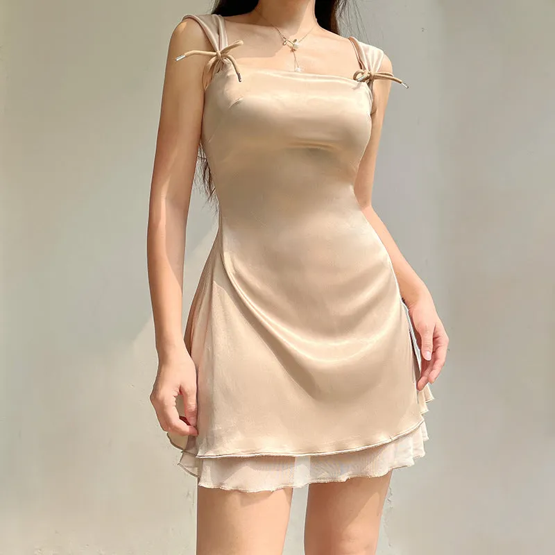 Women's Wear Street Hot Girls In Spring And Summer 2024 Are Fashionable And Wear Chiffon Suspenders. - Image 4