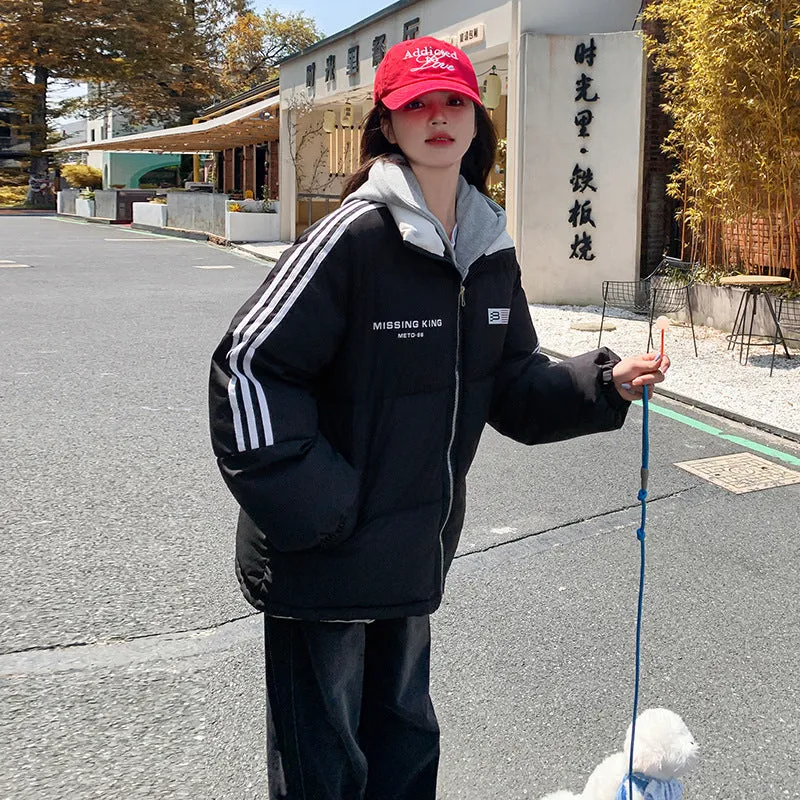 Cotton Coat Female Student Coat Winter 2024 New Thickened Cotton Clothes Bread Clothes Loose College Trend - Image 3