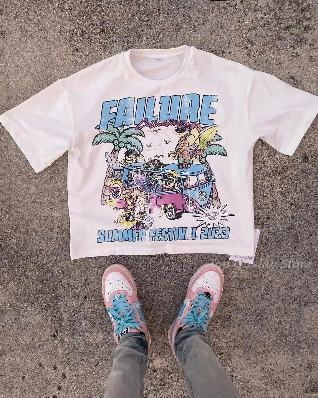 Znbbw Street Skull Money Printing Oversized Pattern T-Shirt Gothic Cotton T-Shirt Y2k Blouse Short Sleeves For Harajuku Couple - Image 2