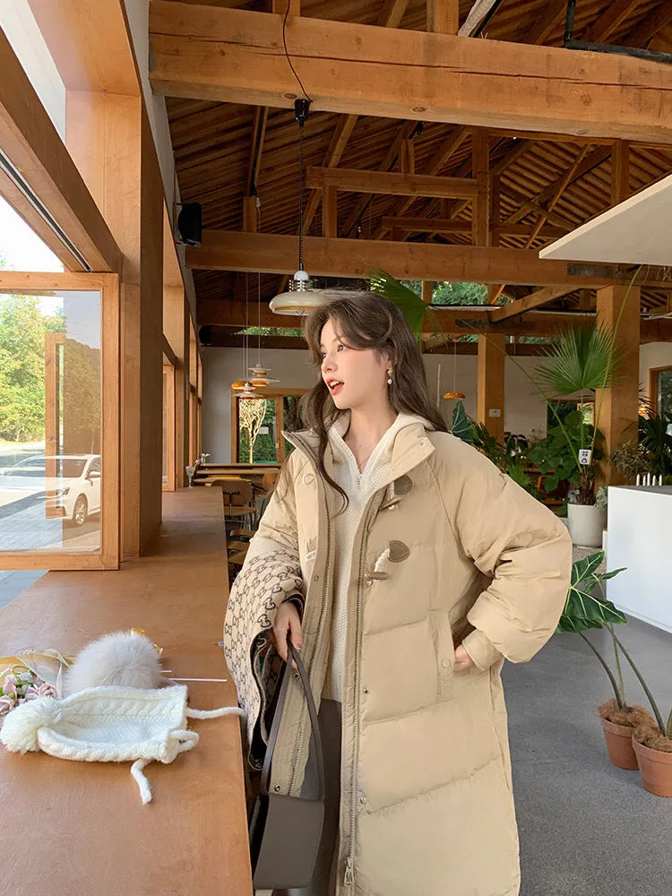 2024 New Korean Version Loose Medium And Long Cotton-Padded Jacket Winter Jacket - Image 9