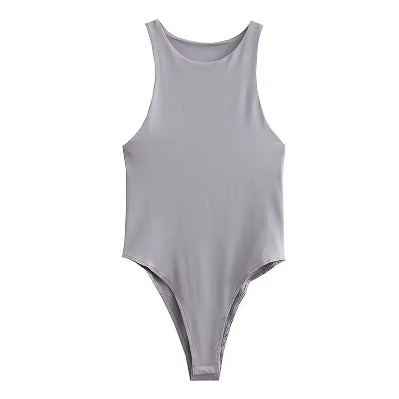 Znbbw 2024 New Ins Style Sexy Tight-Fitting Vest Women's Sleeveless Jumpsuit Trend - Image 4