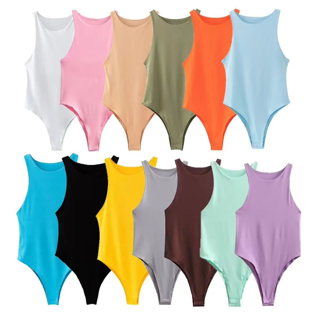 Znbbw 2024 New Ins Style Sexy Tight-Fitting Vest Women's Sleeveless Jumpsuit Trend - Image 18