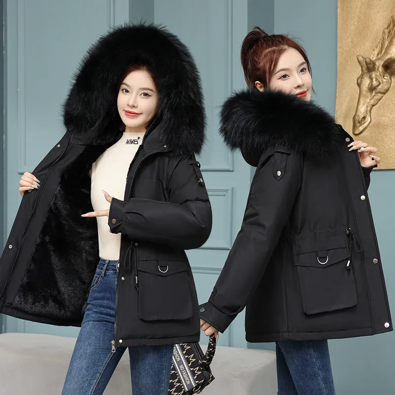 To Overcome The Female Short Korean Version Of Fashion Loose Tooling Down Cotton Clothes Winter Waist Large Size Thick Small Padded Clothes - Image 2