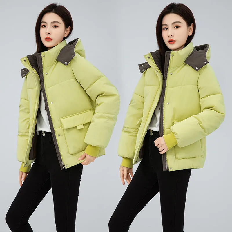 2024 New Korean Version Loose And Thick Warm Cotton-Padded Coat Cotton-Padded Coat - Image 5