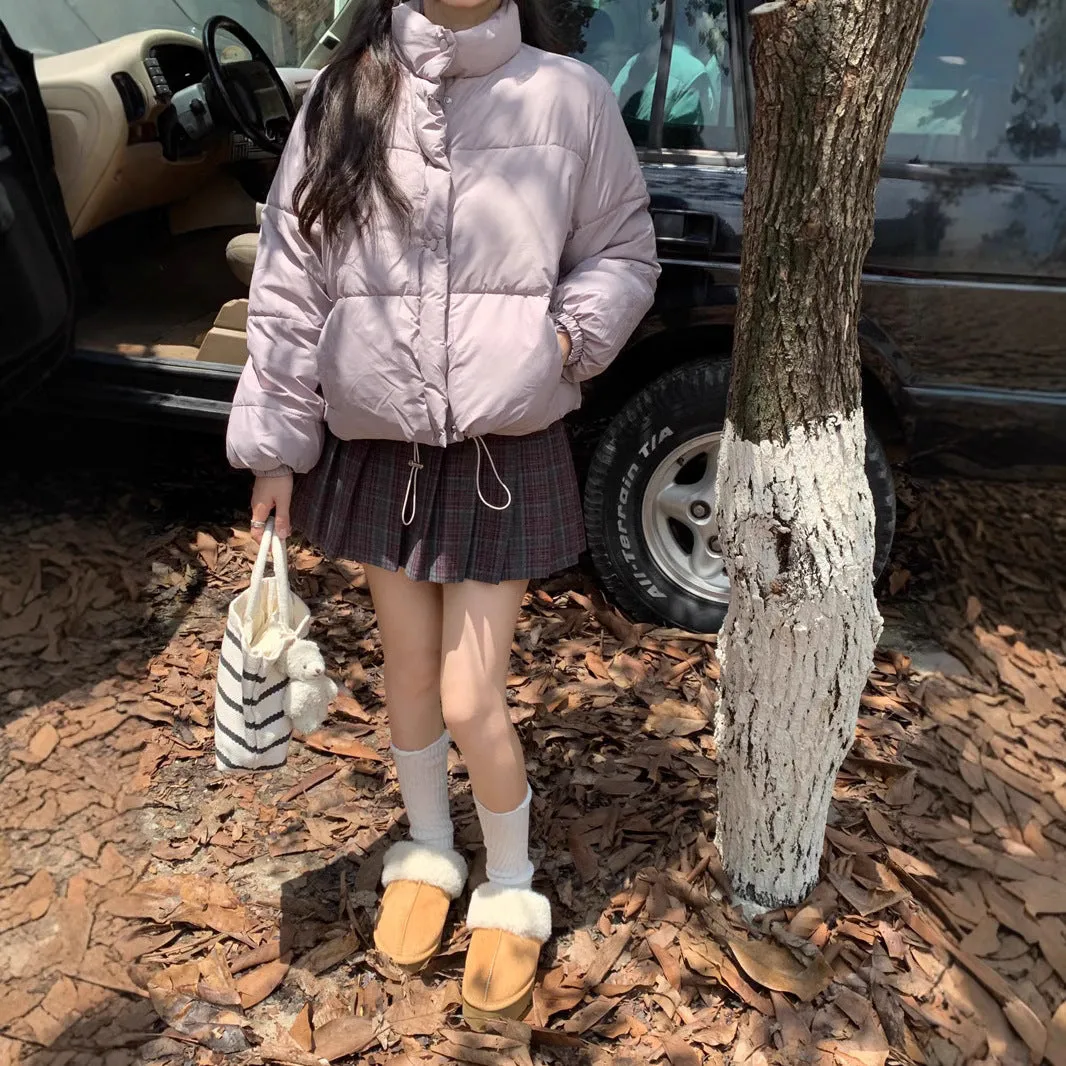 Clothes Women's Short East Gate Korean Version 2024 Winter New Loose Senior Sense Small Add Thick Bread Clothes - Image 4