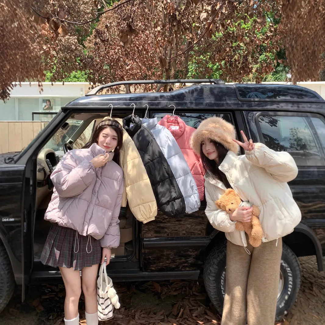 Clothes Women's Short East Gate Korean Version 2024 Winter New Loose Senior Sense Small Add Thick Bread Clothes - Image 2