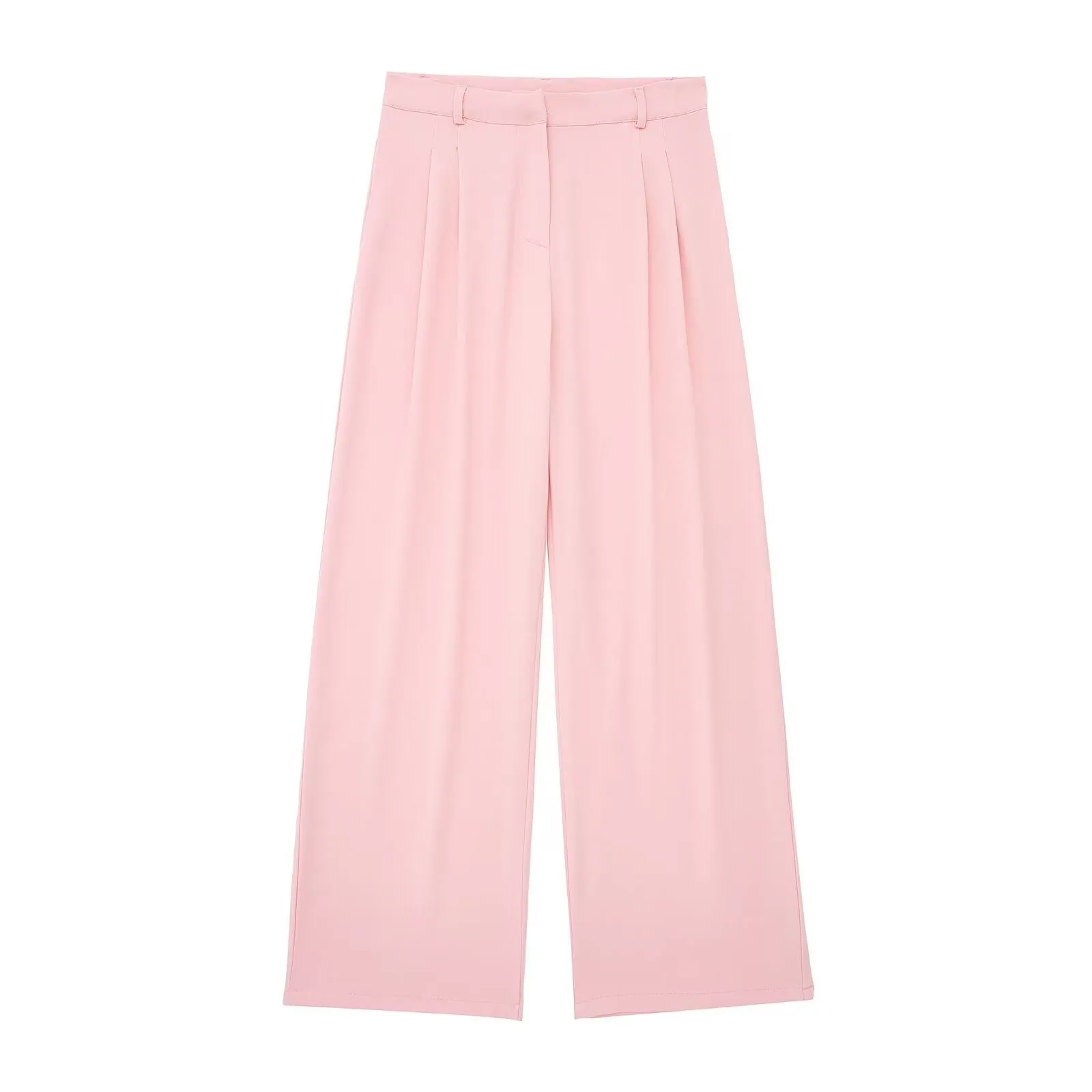 Znbbw Back Collar Vest 8364532 Pleated Wide Leg Trousers 8365532 Suit - Image 2