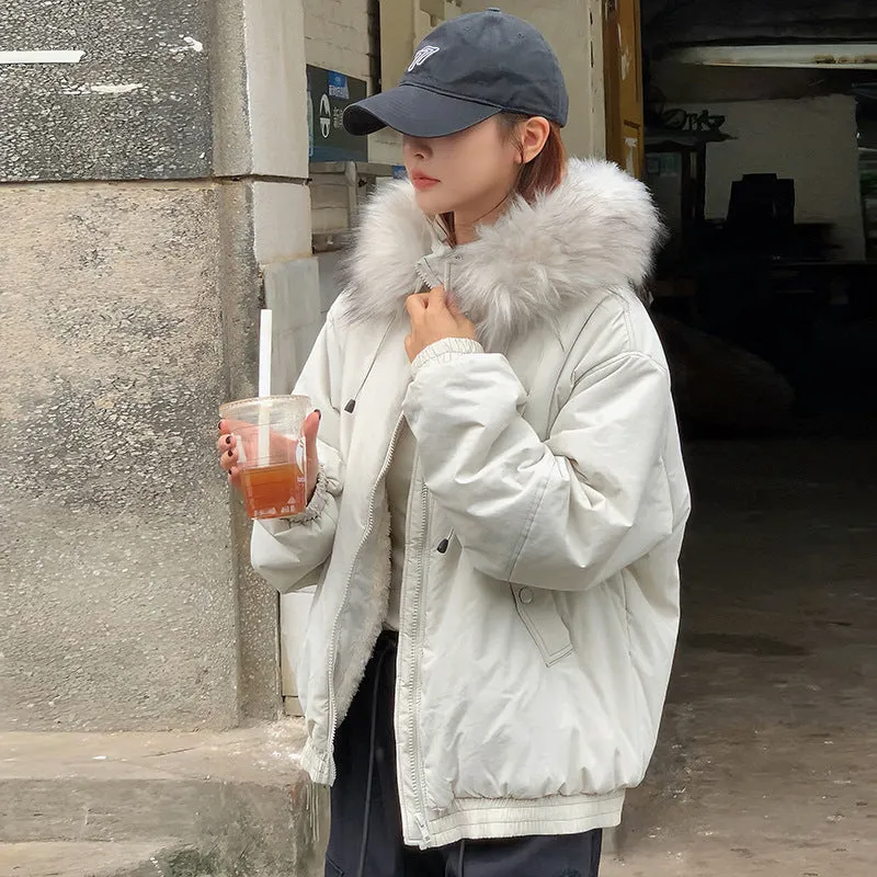 New 2024 Winter Korean Winter Dress With Velvet And Thick Coat - Image 4