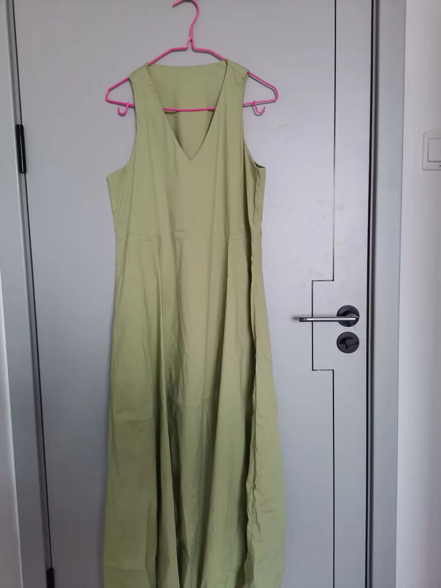 Znbbw Spring V-Collar Sleeveless Dress Avocado Dress 1232650001