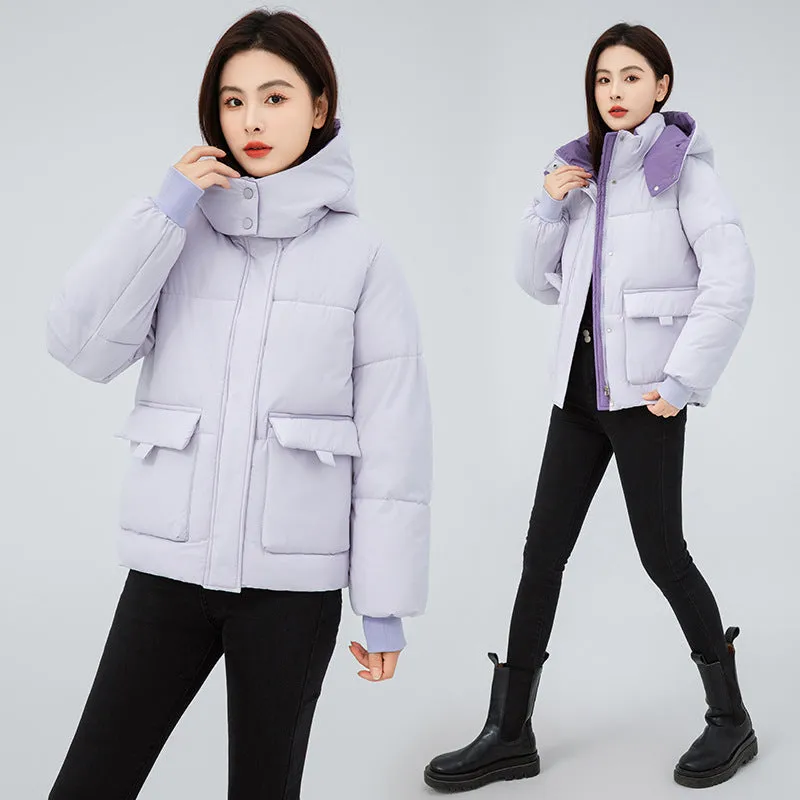 2024 New Korean Version Loose And Thick Warm Cotton-Padded Coat Cotton-Padded Coat - Image 3
