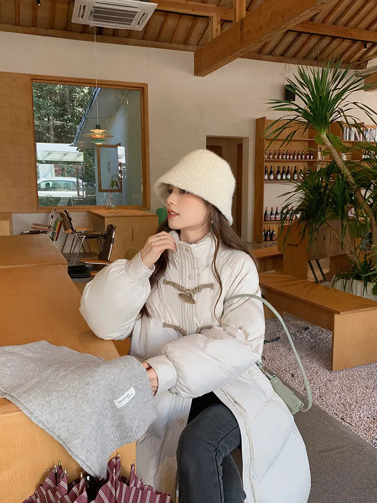 2024 New Korean Version Loose Medium And Long Cotton-Padded Jacket Winter Jacket - Image 6