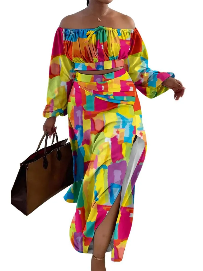 Znbbw Autumn Fashion Casual Shoulder-Strapped Holiday Dress Two-Piece Set - Image 8