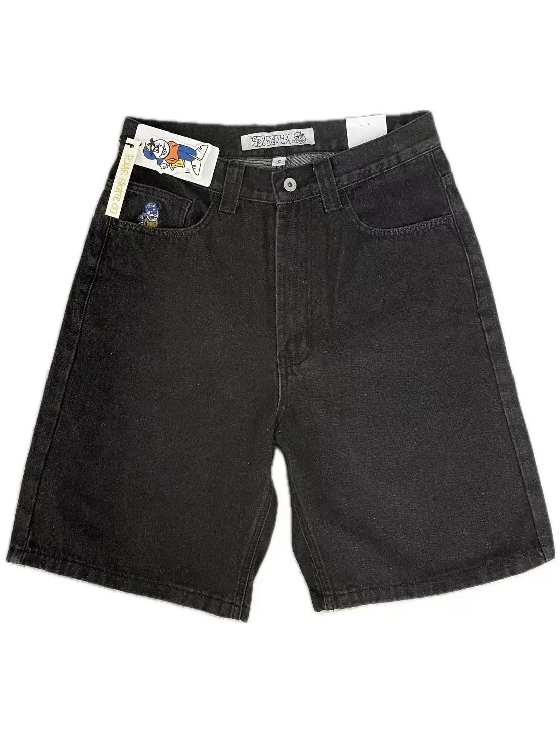 Znbbw Street Y2K Jeans Sports Pants Hip-Hop Cartoon Embroidery Vintage Blue Baggy Jeans Man - Image 4