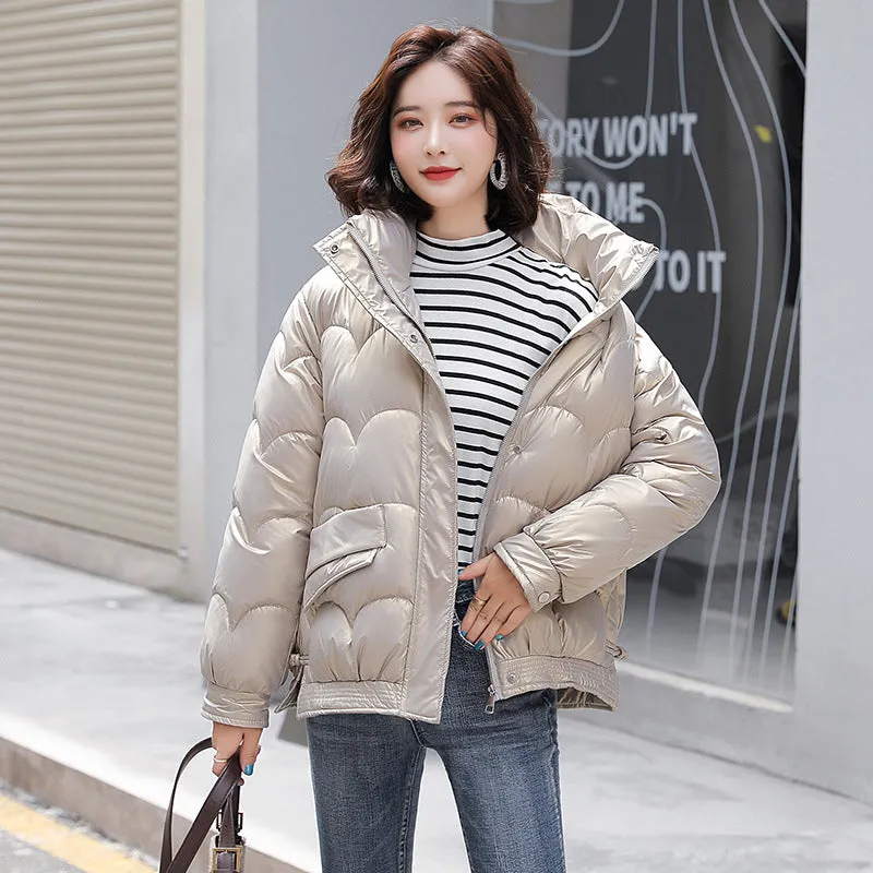 2024 New Korean Version Loose Cotton-Padded Jacket Small Cotton-Padded Jacket Coat - Image 6