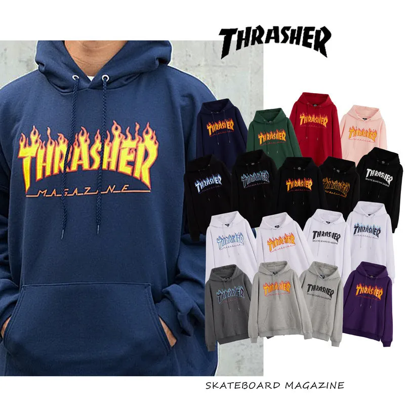 Znbbw Fall New American Version Of Classic Flame Hooded Hoodie Men's Round Collar Loose Couple Hooded Jacket Ins Trend - Image 20