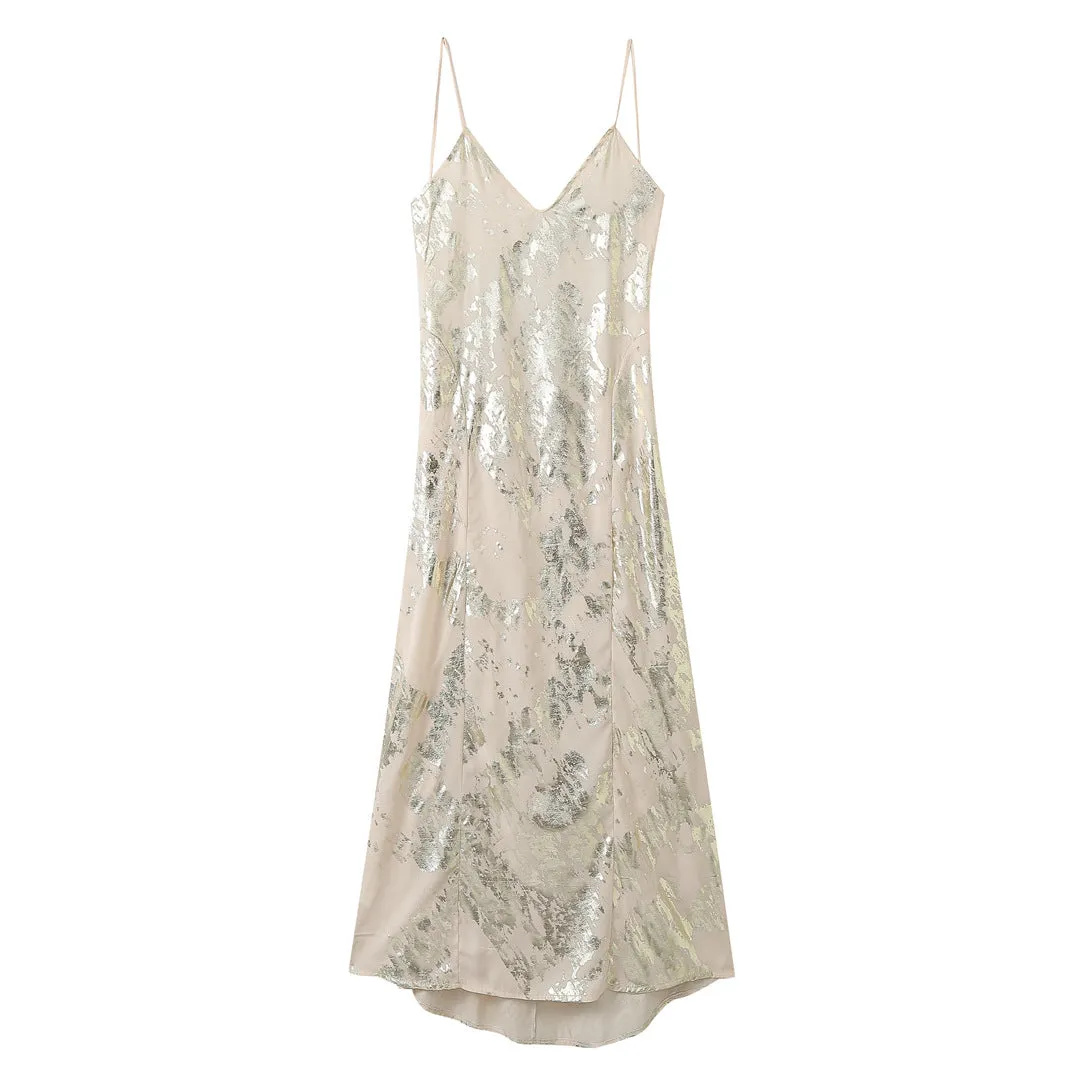 Znbbw New Bicolor Metal Lingerie Dress 8325470