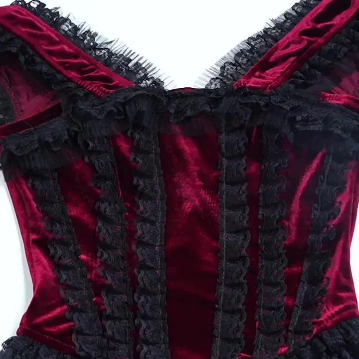 Znbbw Autumn New Hot Girls Sexy Vest Dark Style Slim Suede Lace Blouse - Image 8