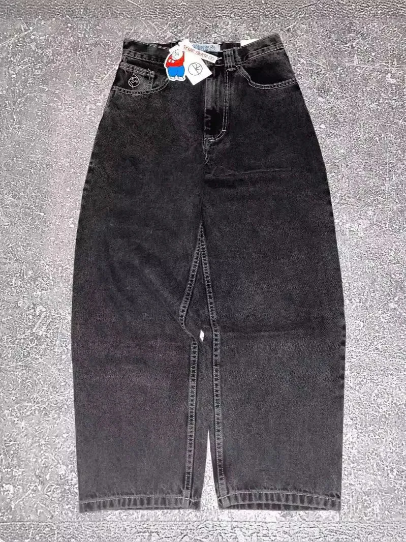 Znbbw Y2K Polar Boy Jeans Hip-Hop Cartoon Pattern Loose Harajuku High Waist Wide Pants - Image 15