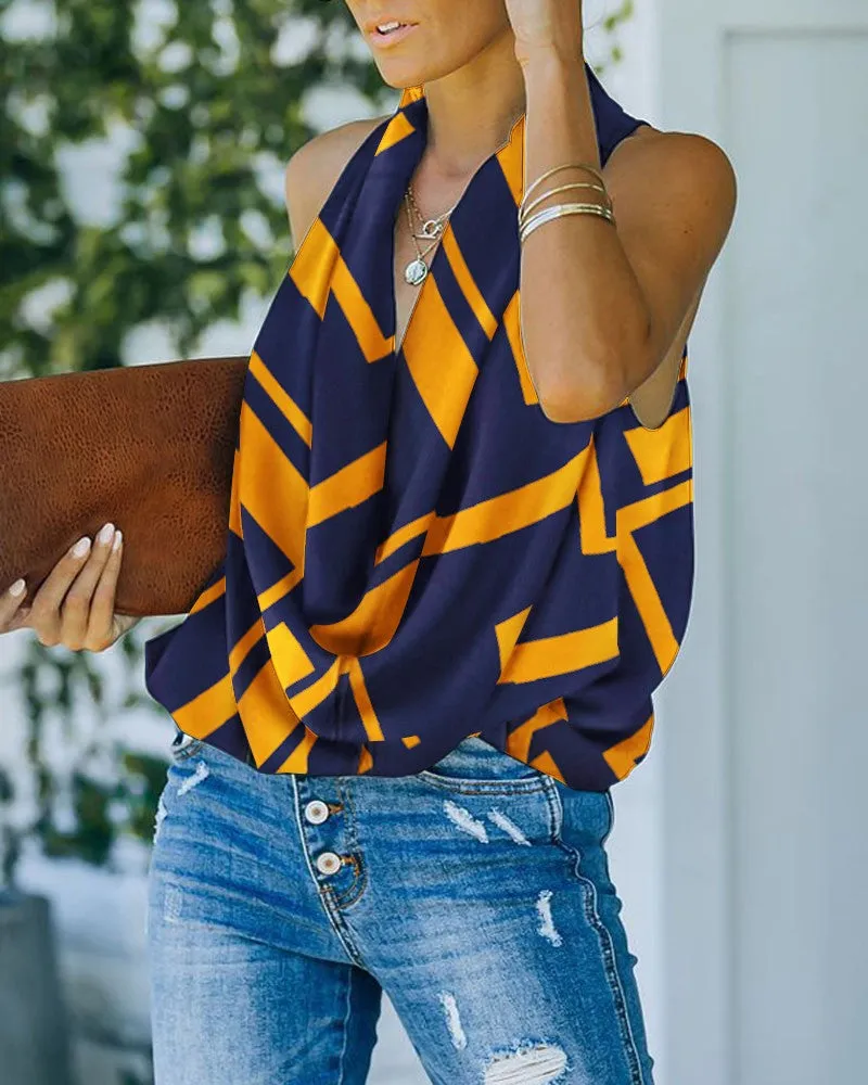 Znbbw Independent Station Sexy Fashion Women's Wear New Fashion Style Pile Collar Sleeveless Blouse