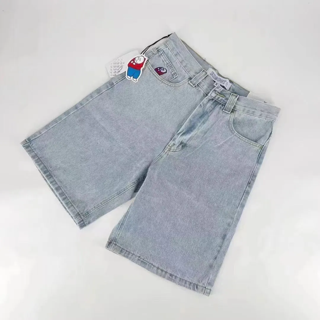 Znbbw Year's Popular Street Clothing JNCO Jeans Y2K Casual Hip-Hop Blue Baggy Jeans - Image 10