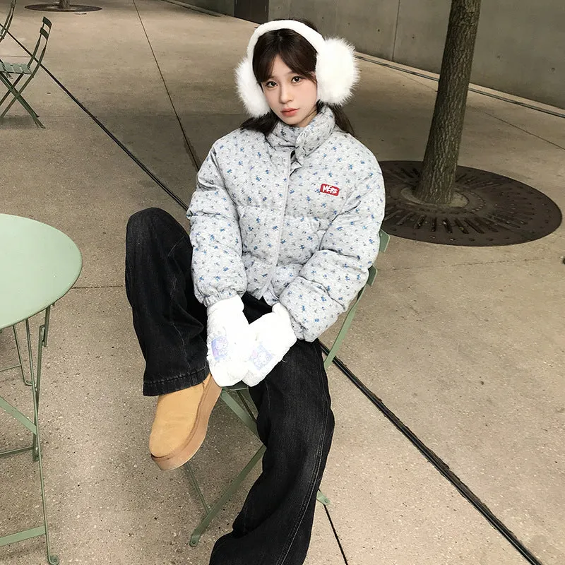 Jacket For Women 2024 New Winter Coat Add Thick Cotton-Padded Jacket Small Retro Short Bread Clothes - Image 2