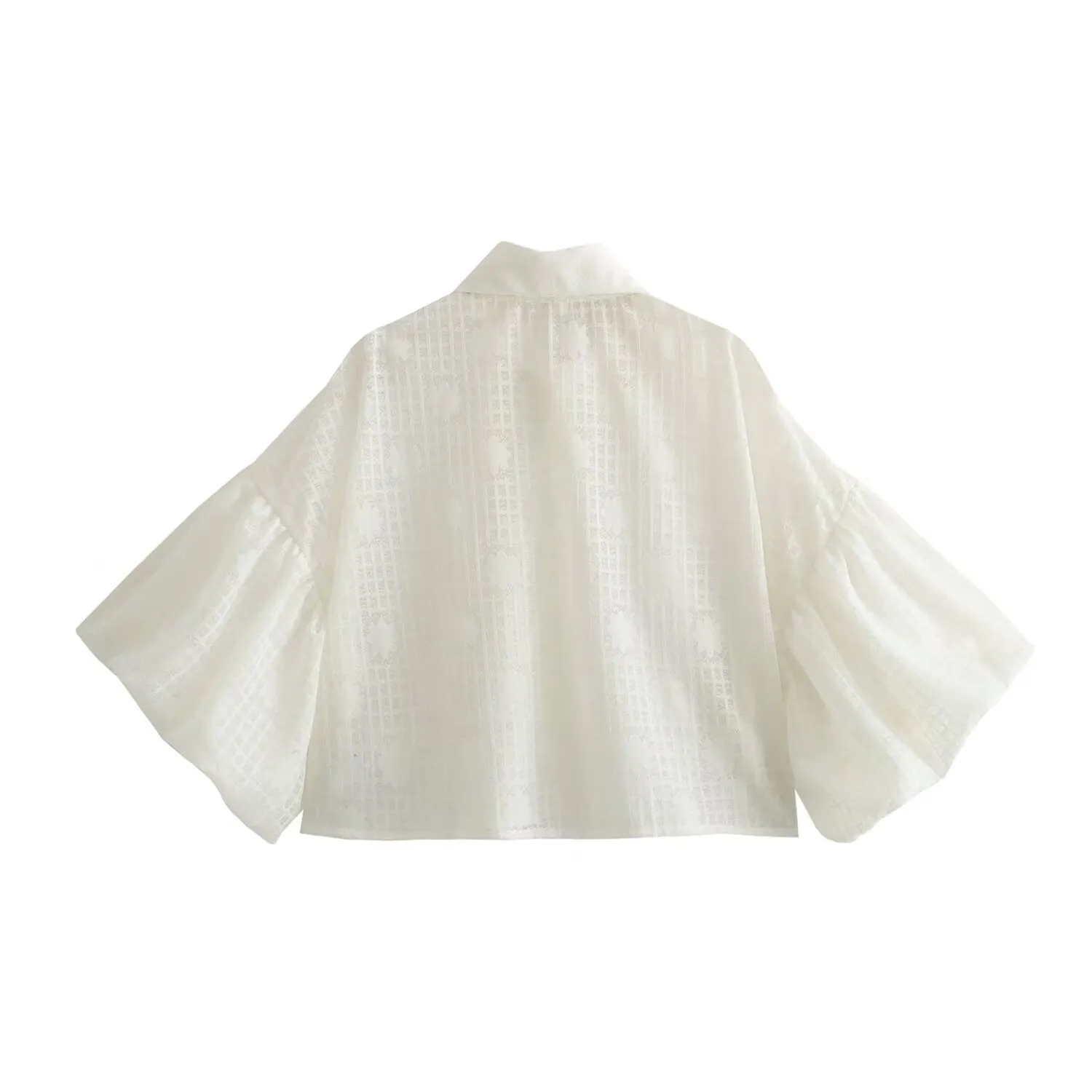 Znbbw Street Style Retro Bubble Sleeve Shirt In Spring 2024