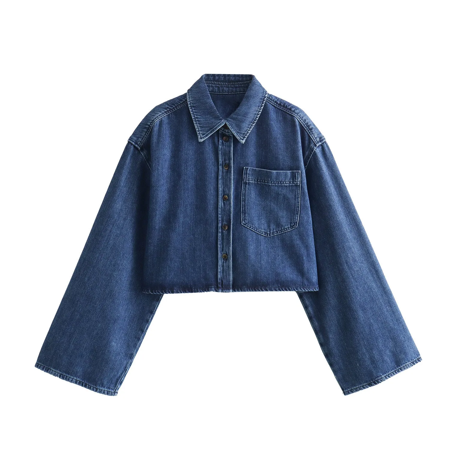 Znbbw New Casual Version Short Lapel Tooling Shirt 1201088001